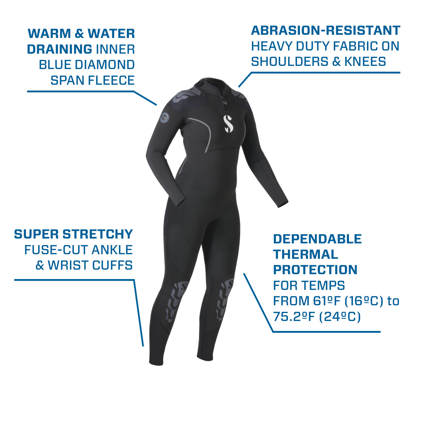 正規品! Scubapro Everflex Steamer mm レディース ホワイト XL トール 