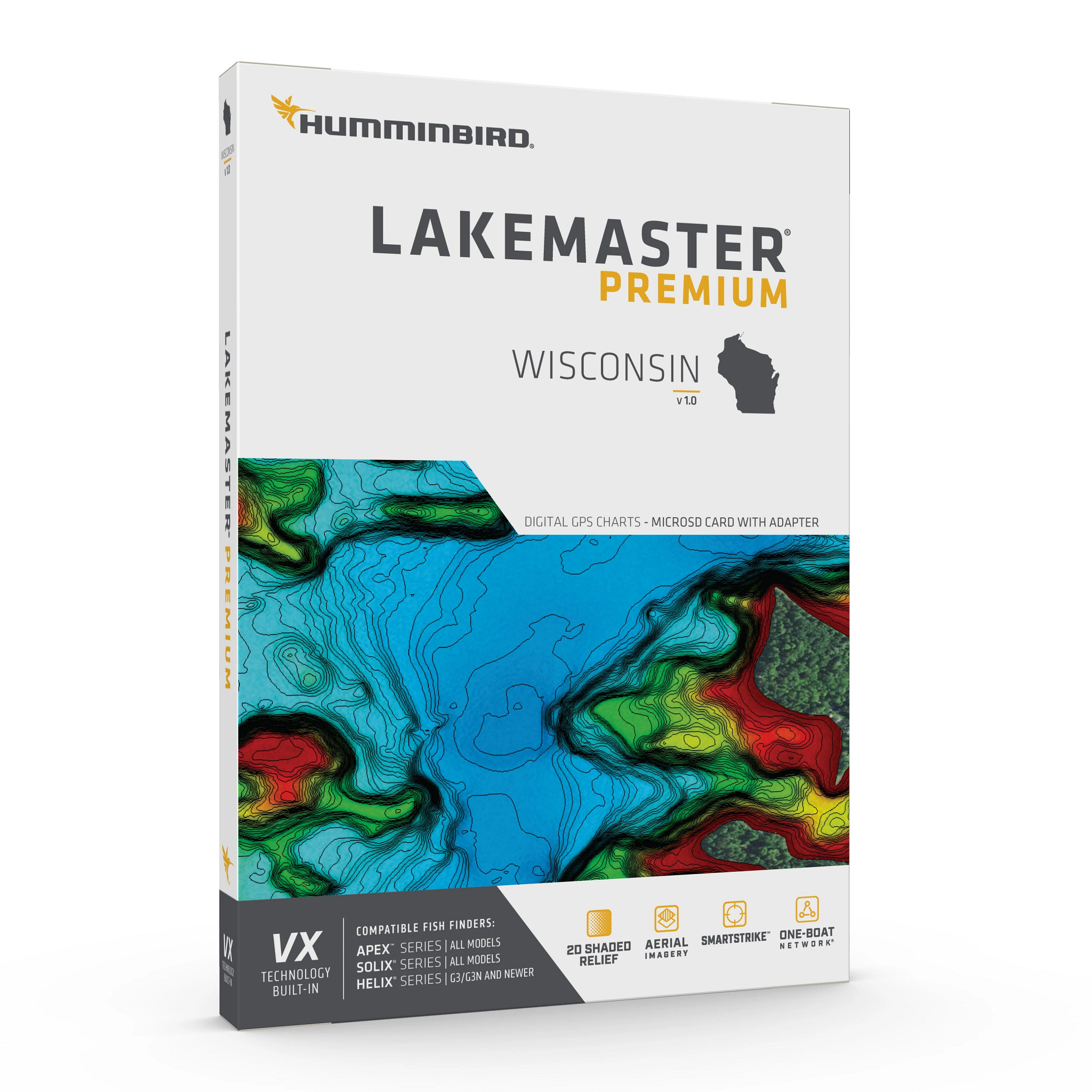 LakeMaster Premium Wisconsin V1 Humminbird