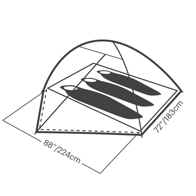 Suma 3 person tent spec diagram