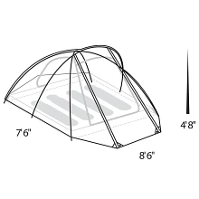 Assault Outfitter 4 Person Tent spec diagram