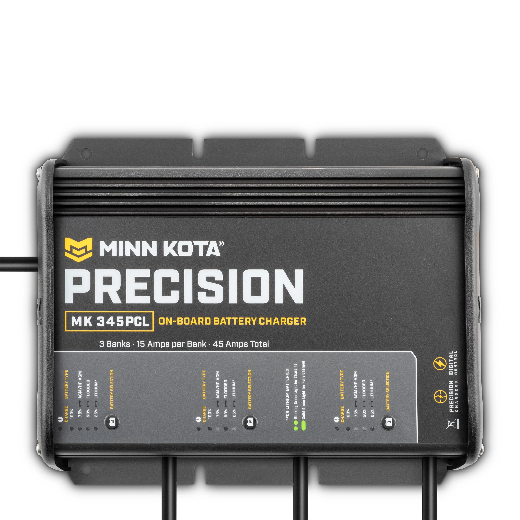 Precision On-Board MK 345 PCL Battery Charger top view