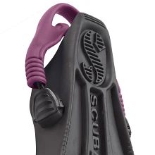 GO Travel Fin, Black w/Purple Strap, 3XS