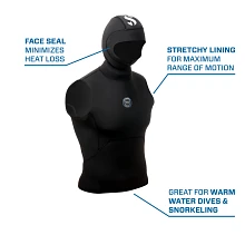 Everflex YULEX® Dive Hooded Vest, 2mm