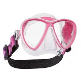 Synergy 2 Twin Trufit Dive Mask, w/Comfort Strap, Clear/White-Pink