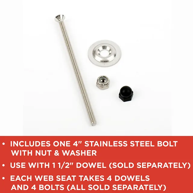 4" Bolt with Nut and Washer 