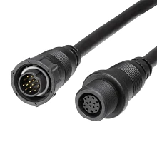 14 pin, 30-foot, transducer extension cable male and female ends