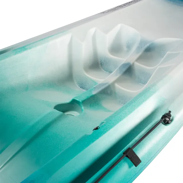Molded footwell on Old Town Twister kayak