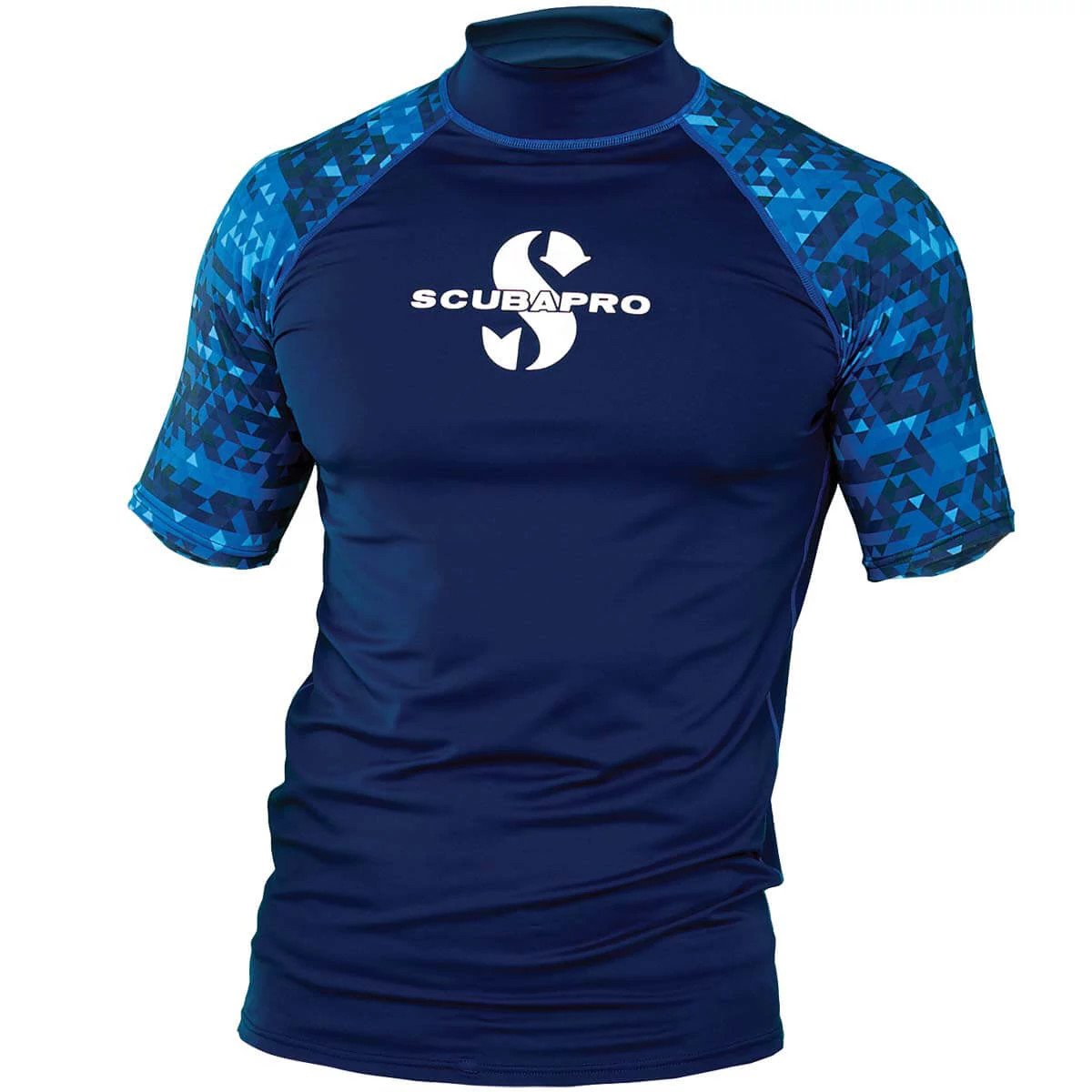 SPF UV Protection CAMO XL Bare Men's Short Sleeve Watershirt Rash Guard 50 