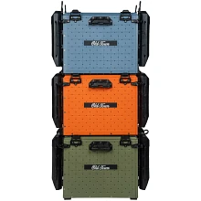 Stack of 3 Old Town YakAttack BlackPak Pro Kayak Fishing Crates 13" x 16" 