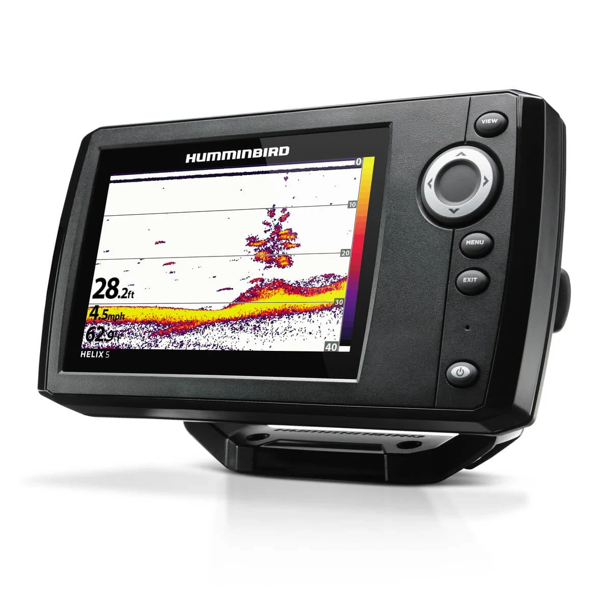 HELIX 5 Down Imaging G2 left-angled view with full-screen of Sonar Imaging